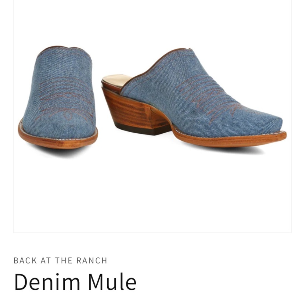 NWOT BACK AT THE RANCH
Denim Mule